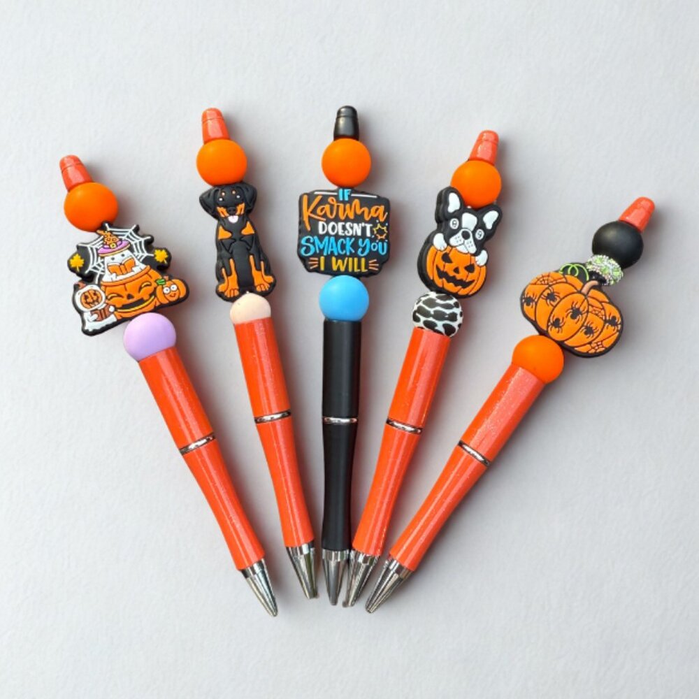 Halloween Beaded Silicone Pen